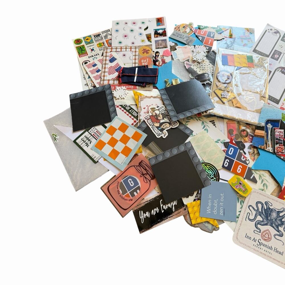 Mixed Scrapbook Sticker Ephemera Lot Junk Journal Planner Craft Paper Supplies - Picture 7 of 16
